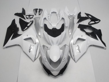 Erschwingliche Suzuki GSXR 1000 Motorrad Verkleidung 2009-2016 - Weiss Schwarz OEM Stil