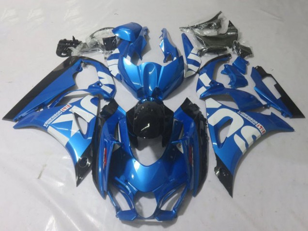 Erschwingliche Suzuki GSXR 1000 Motorrad Verkleidung 2017-2024 - Blau Weiss Schwarz
