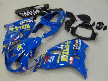 Erschwingliche Suzuki TL1000R Motorrad Verkleidung 1998-2003 - Blau Gelb Schwarz Rizla Dunlop