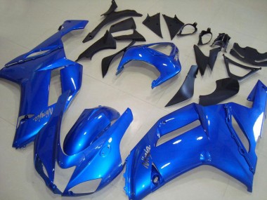 Erschwingliche Kawasaki ZX6R Abs Motorrad Verkleidungen 2007-2008 - Blau