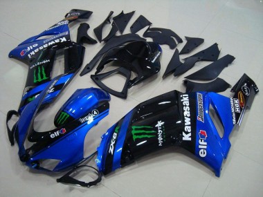 Erschwingliche Kawasaki ZX6R Motorrad Verkleidung 2007-2008 - Blau Monster