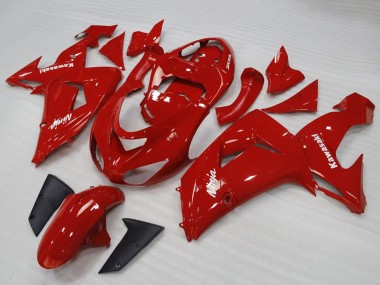 Erschwingliche Kawasaki ZX10R Motorrad Verkleidung 2006-2007 - Rot Weiss