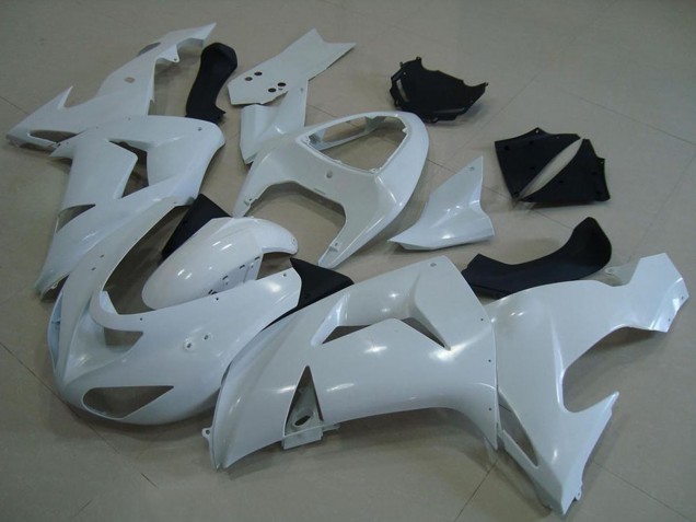 Erschwingliche Kawasaki ZX10R Motorrad Verkleidung 2006-2007 - Weiss