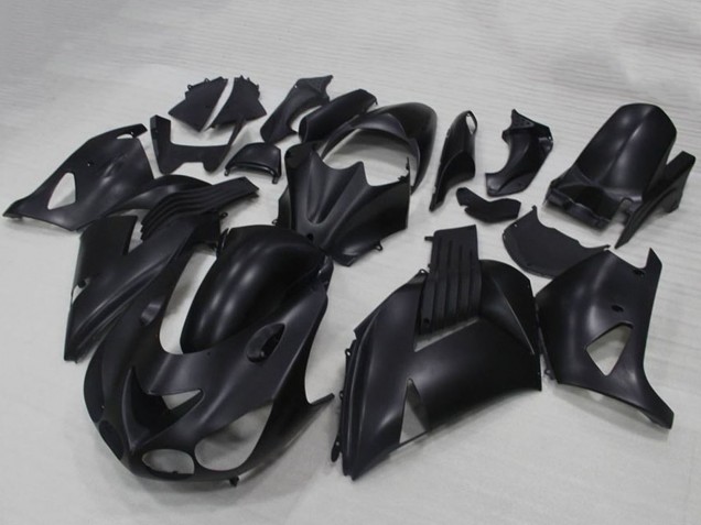 Erschwingliche Kawasaki ZX14R ZZR1400 Motorrad Verkleidung 2006-2011 - Matt Schwarz