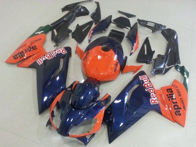 Erschwingliche Aprilia RS125 Motorrad Verkleidung 2006-2011 - Orange Dunkel Blau