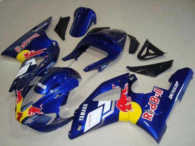 Erschwingliche Yamaha YZF R1 Motorrad Verkleidung 2000-2001 - Blau Weiss Gelb Red Bull