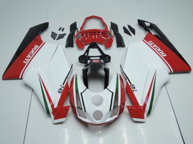 Erschwingliche Ducati 749 Motorrad Verkleidung 2003-2004 - Weiss Rot Grun Glanzendes Schwarz