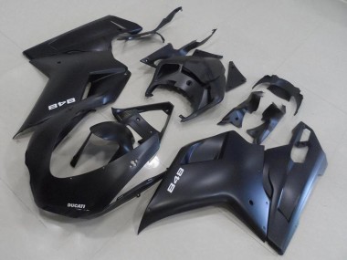 Erschwingliche Ducati 848 Motorrad Verkleidung Kit 2007-2014 - Matt Schwarz