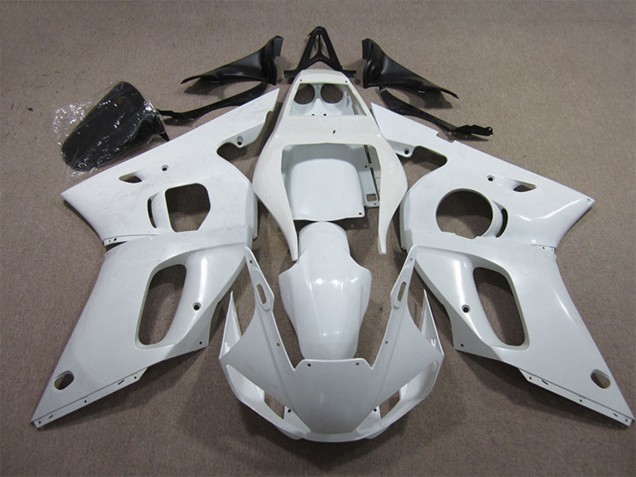 Erschwingliche Yamaha YZF R6 Motorrad Verkleidung 1998-2002 - Weiss