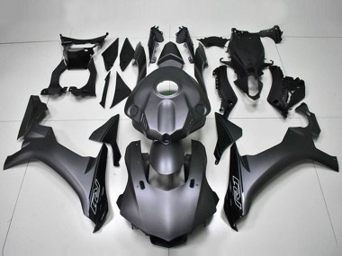 Erschwingliche Yamaha YZF R1 Motorrad Verkleidung 2015-2019 - Matt Schwarz Glanzendes Schwarz