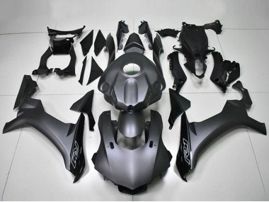 Erschwingliche Yamaha YZF R1 Motorrad Verkleidung 2015-2019 - Matt Schwarz Glanzendes Schwarz