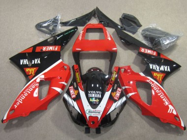 Erschwingliche Yamaha YZF R1 Motorrad Verkleidung 1998-1999 - Rot Weiss Schwarz Santunder