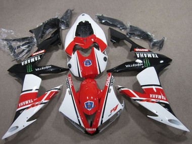 Erschwingliche Yamaha YZF R1 Motorrad Verkleidung 2004-2006 - Weiss Rot Schwarz Grun Motul Monster