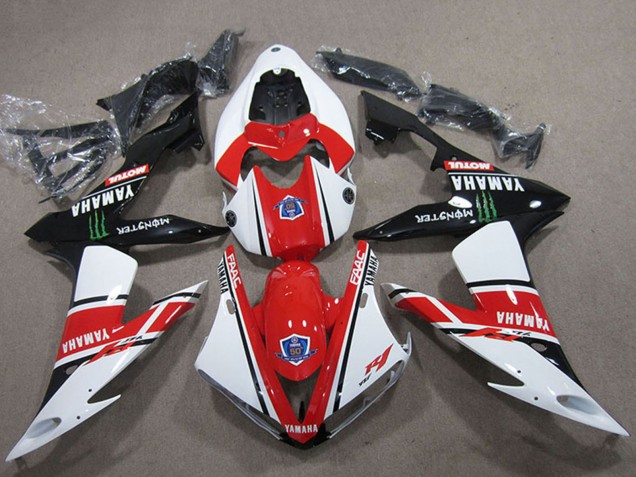 Erschwingliche Yamaha YZF R1 Motorrad Verkleidung 2004-2006 - Weiss Rot Schwarz Grun Motul Monster