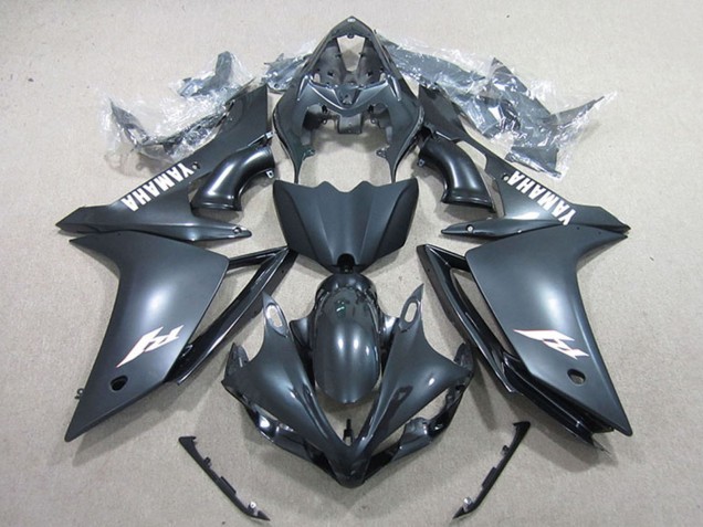 Erschwingliche Yamaha YZF R1 Motorrad Verkleidung 2007-2008 - Matt Schwarz Weiss Aufkleber
