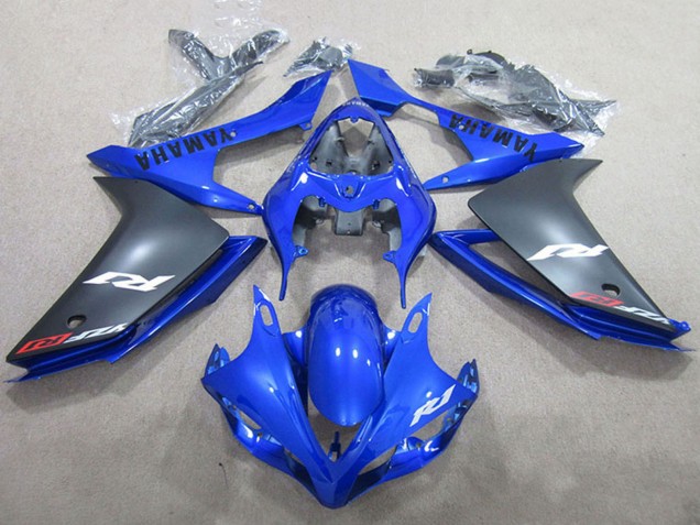 Erschwingliche Yamaha YZF R1 Motorrad Verkleidung 2007-2008 - Blau Matt Schwarz