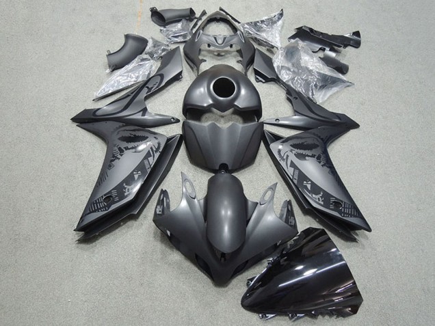 Erschwingliche Yamaha YZF R1 Motorrad Verkleidung 2007-2008 - Matt Schwarz