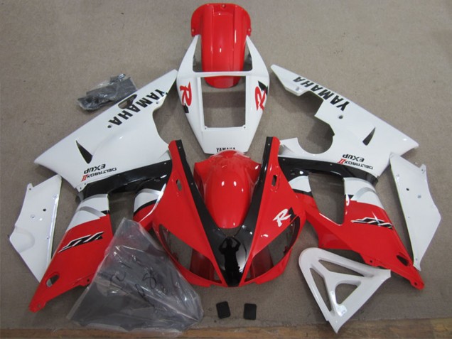 Erschwingliche Yamaha YZF R1 Motorrad Verkleidung 2009-2011 - Weiss Rot Schwarz