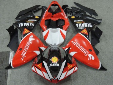 Erschwingliche Yamaha YZF R1 Motorrad Verkleidung 2009-2011 - Rot Weiss Schwarz Santunder Rot