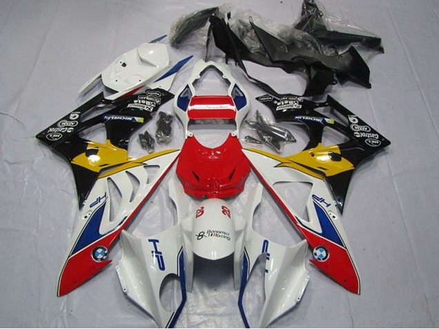 Erschwingliche BMW S1000RR Motorrad Verkleidung 2009-2014 - Weiss Rot Gelb Blau Schwarz HP Castrol