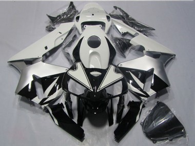 Erschwingliche Honda CBR600RR Motorrad Verkleidungen Kit 2005-2006 - Weiss Schwarz