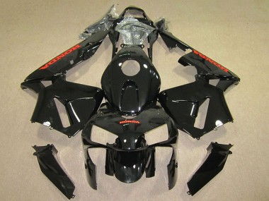 Erschwingliche Honda CBR600RR Motorrad Verkleidung 2005-2006 - Glanzendes Schwarz Rot