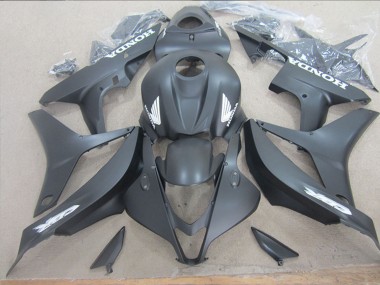 Erschwingliche Honda CBR600RR Motorrad Verkleidung 2007-2008 - Matt Schwarz Weiss Aufkleber