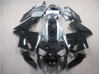 Erschwingliche Honda CBR600RR Motorrad Verkleidung 2007-2008 - Silber Glanzendes Schwarz
