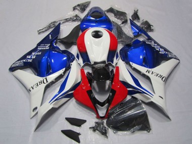 Erschwingliche Honda CBR600RR Motorrad Verkleidung 2009-2012 - Weiss Rot Blau Dream