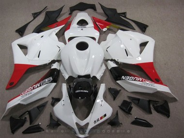 Erschwingliche Honda CBR600RR Motorrad Verkleidung 2009-2012 - Weiss Rot Glanzendes Schwarz Mugen