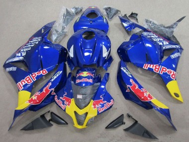Erschwingliche Honda CBR600RR Motorrad Verkleidung 2009-2012 - Blau Gelb Red Bull