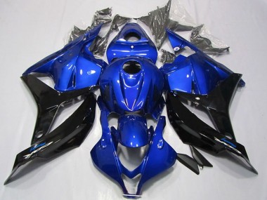 Erschwingliche Honda CBR600RR Motorrad Verkleidung 2009-2012 - Blau Glanzendes Schwarz