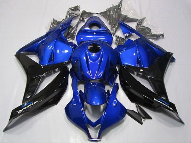 Erschwingliche Honda CBR600RR Motorrad Verkleidung 2009-2012 - Blau Glanzendes Schwarz