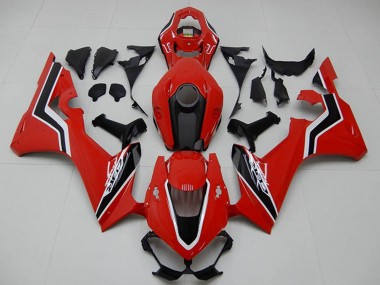 Erschwingliche Honda CBR1000RR Motorrad Verkleidung 2017-2023 - Rot Schwarz Weiss