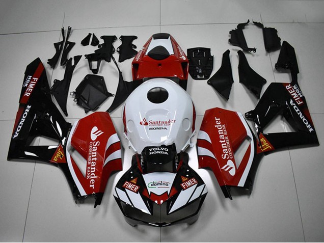 Erschwingliche Honda CBR1000RR Motorrad Verkleidung 2012-2016 - Weiss Rot Glanzendes Schwarz Santunder