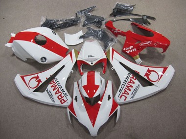 Erschwingliche Honda CBR1000RR Motorrad Verkleidung 2008-2011 - Weiss Rot Pramac