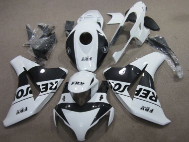 Erschwingliche Honda CBR1000RR Motorrad Verkleidung Kit 2008-2011 - Weiss Glanzendes Schwarz Repsol
