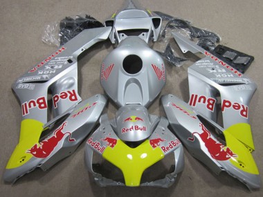 Erschwingliche Honda CBR1000RR Motorrad Verkleidung 2004-2005 - Silber Gelb Red Bull