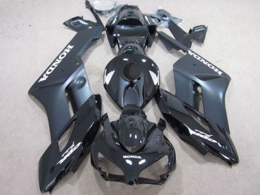 Erschwingliche Honda CBR1000RR Motorrad Verkleidung 2004-2005 - Glanzendes Schwarz Matt Schwarz Weiss Aufkleber