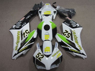 Erschwingliche Honda CBR1000RR Motorrad Verkleidung 2004-2005 - Weiss Gelb Grun Glanzendes Schwarz Hannspree 52
