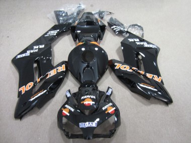 Erschwingliche Honda CBR1000RR Motorrad Verkleidung 2004-2005 - Glanzendes Schwarz Orange Repsol