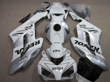 Erschwingliche Honda CBR1000RR Motorrad Verkleidung Kit 2004-2005 - Weiss Silber Schwarz Repsol