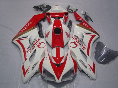 Erschwingliche Honda CBR1000RR Motorrad Verkleidung 2004-2005 - Weiss Rot Pramac