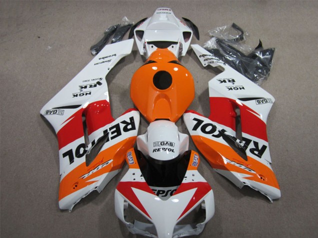 Erschwingliche Honda CBR1000RR Motorrad Verkleidung 2004-2005 - Weiss Orange Rot Schwarz Repsol