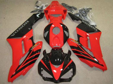 Erschwingliche Honda CBR1000RR Motorrad Verkleidung 2004-2005 - Rot Glanzendes Schwarz Fireblade