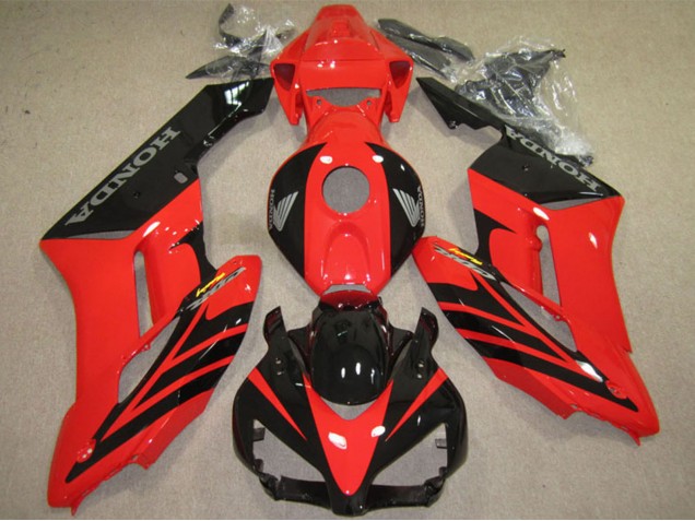 Erschwingliche Honda CBR1000RR Motorrad Verkleidung 2004-2005 - Rot Glanzendes Schwarz Fireblade