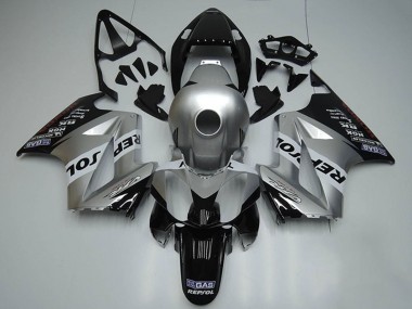 Erschwingliche Honda VFR 800 Motorrad Verkleidung 2002-2013 - Silber Weiss Glanzendes Schwarz Repsol