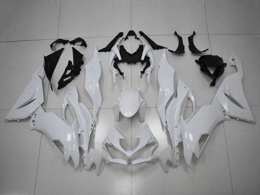Erschwingliche Kawasaki ZX6R Motorrad Verkleidung 2019-2022 - Weiss