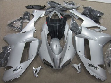 Erschwingliche Kawasaki ZX6R Motorrad Verkleidung 2007-2008 - Silber