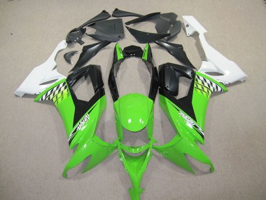 Erschwingliche Kawasaki ZX10R Motorrad Verkleidung Kit 2008-2010 - Weiss Grun Schwarz